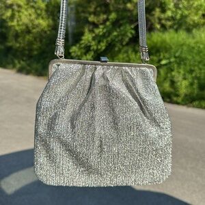 Silver Metallic Evening Bag
